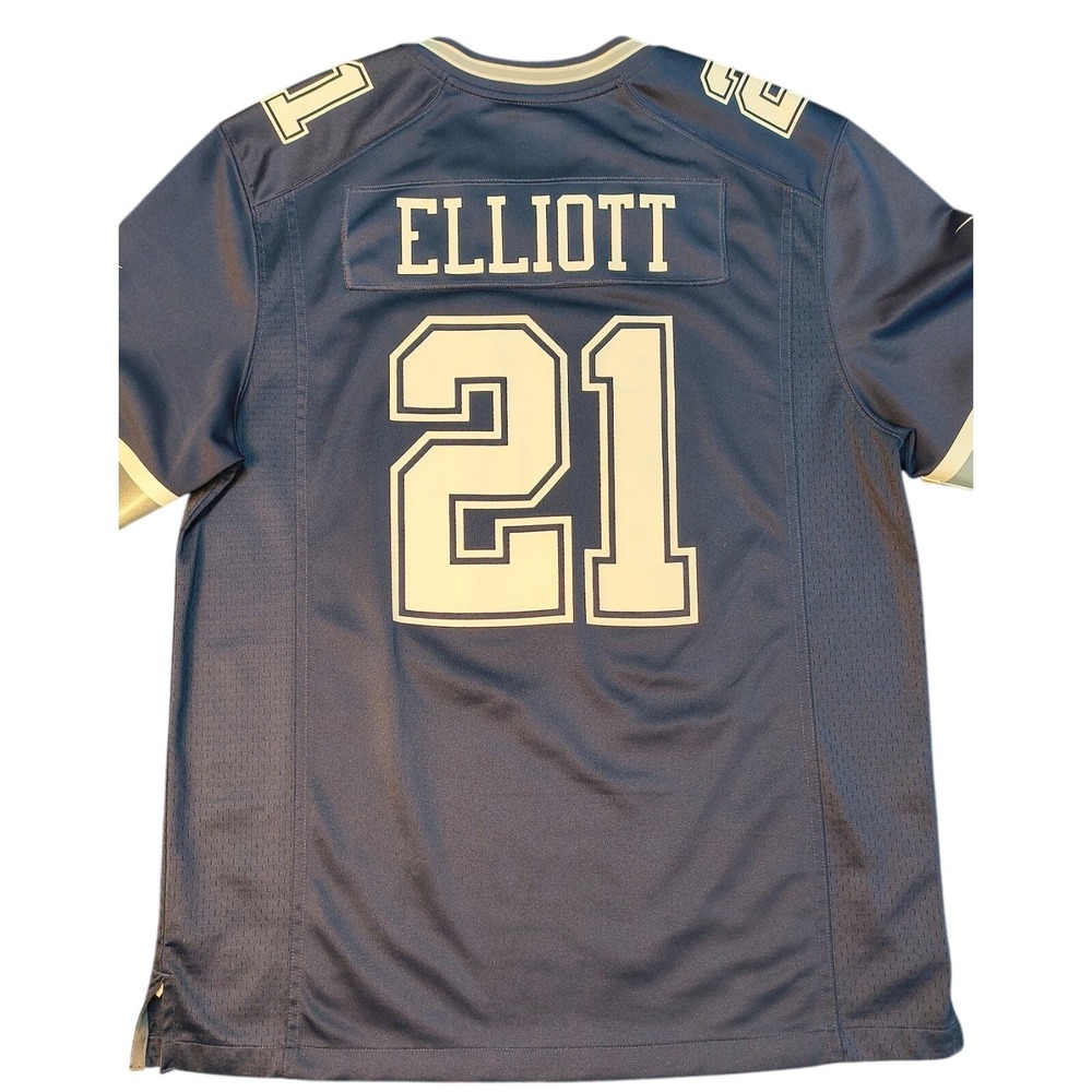 Dallas Cowboys #21 Nike NFL On Field Jersey Ezekiel Elliott, Large, 31" long